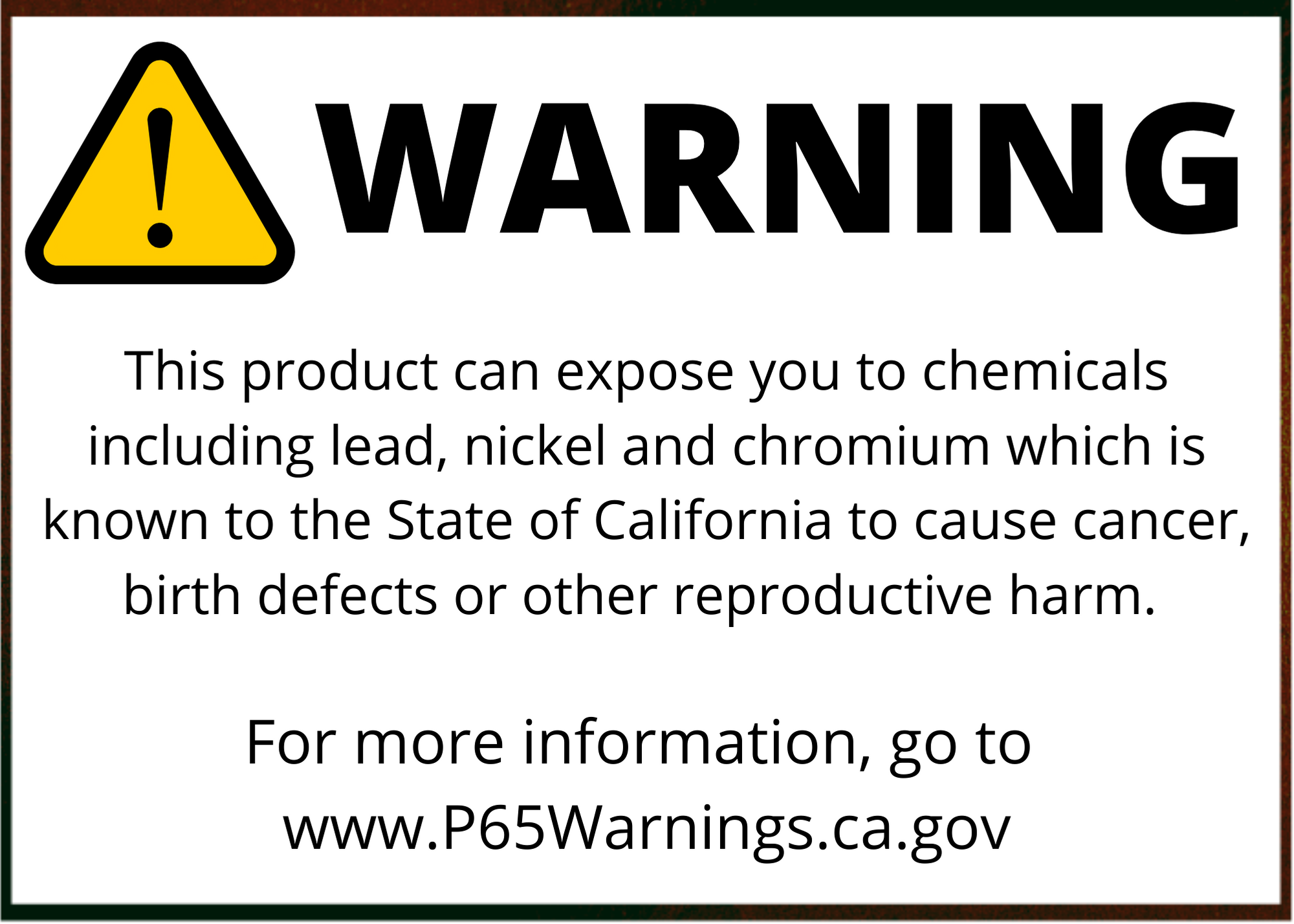 Proposition 65 store