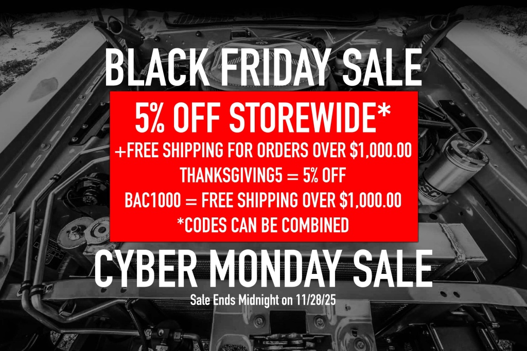 Black Friday / Cyber Monday sale automotive parts